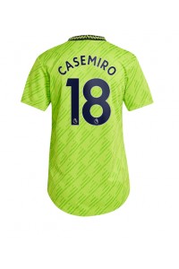 Manchester United Casemiro #18 Voetbaltruitje 3e tenue Dames 2022-23 Korte Mouw